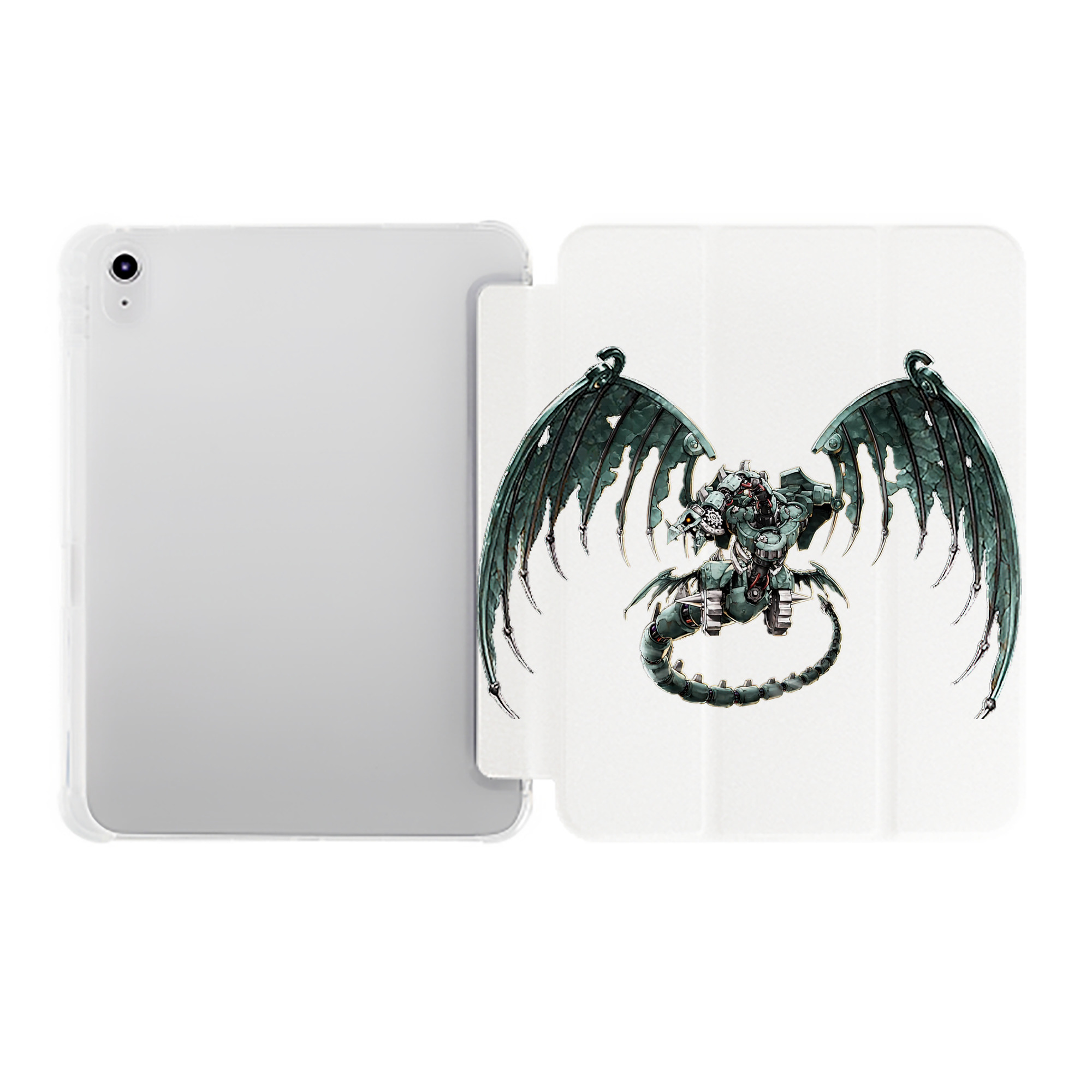 （画像用） 遊☆戯☆王 Yu-Gi-Oh! IPad ケース ペン収納付き 三つ折りスタンド PUレザー×シリコン 対応機種9.5/10.5/10.9インチ